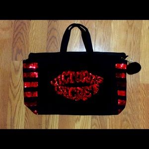Victorias Secret Sequin Weekender Tote Bag